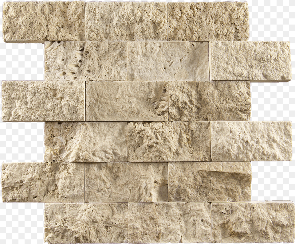 Leonardo Travertine Mosaic Tile Tile, Architecture, Building, Limestone, Wall Png Image