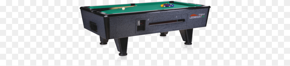 Leonhart Billard Table Xl Pool Coin Slot Cue Sports, Furniture, Indoors, Billiard Room, Pool Table Free Png Download