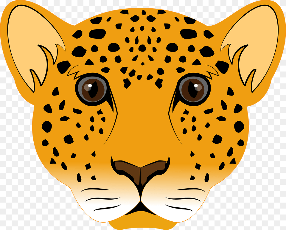 Leopard Face Clipart, Animal, Cheetah, Mammal, Wildlife Free Png