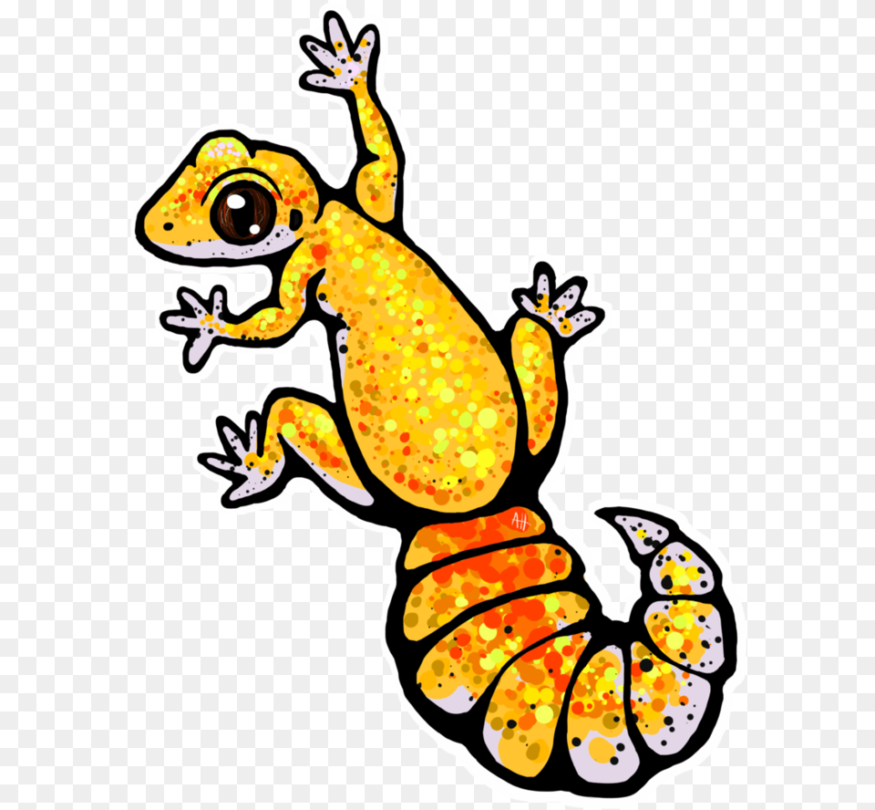 Leopard Gecko Clipart Black And White Leopard Gecko Cute Art, Animal, Lizard, Reptile, Baby Free Png Download