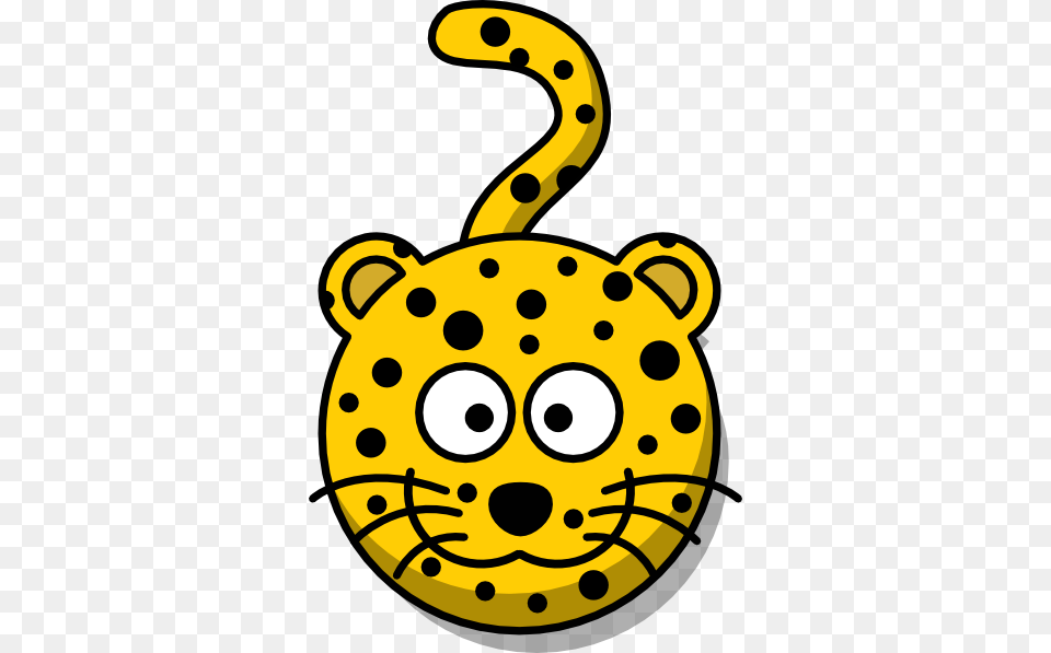 Leopard Head With Tail Clip Art, Animal, Bear, Mammal, Wildlife Free Transparent Png