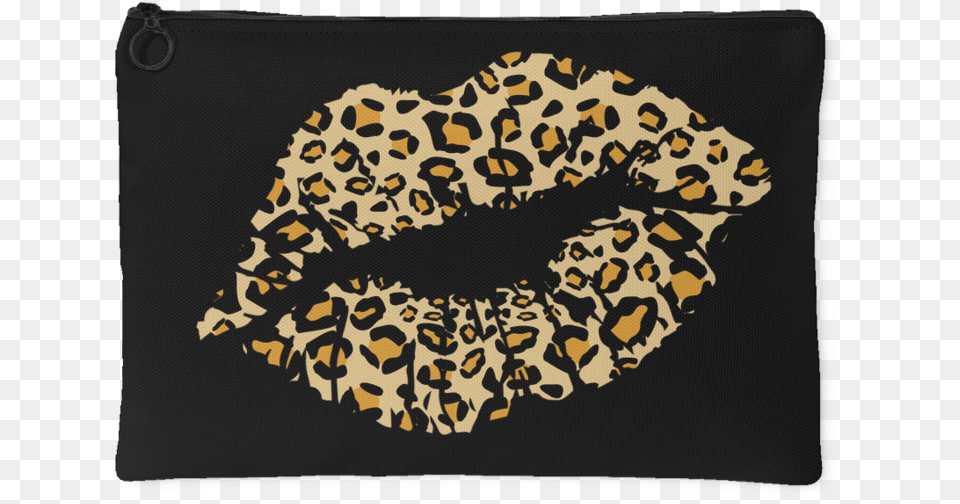 Leopard Lips Kiss Animal Print Lips Kiss Leopard Print, Accessories, Bag, Cushion, Handbag Free Png Download