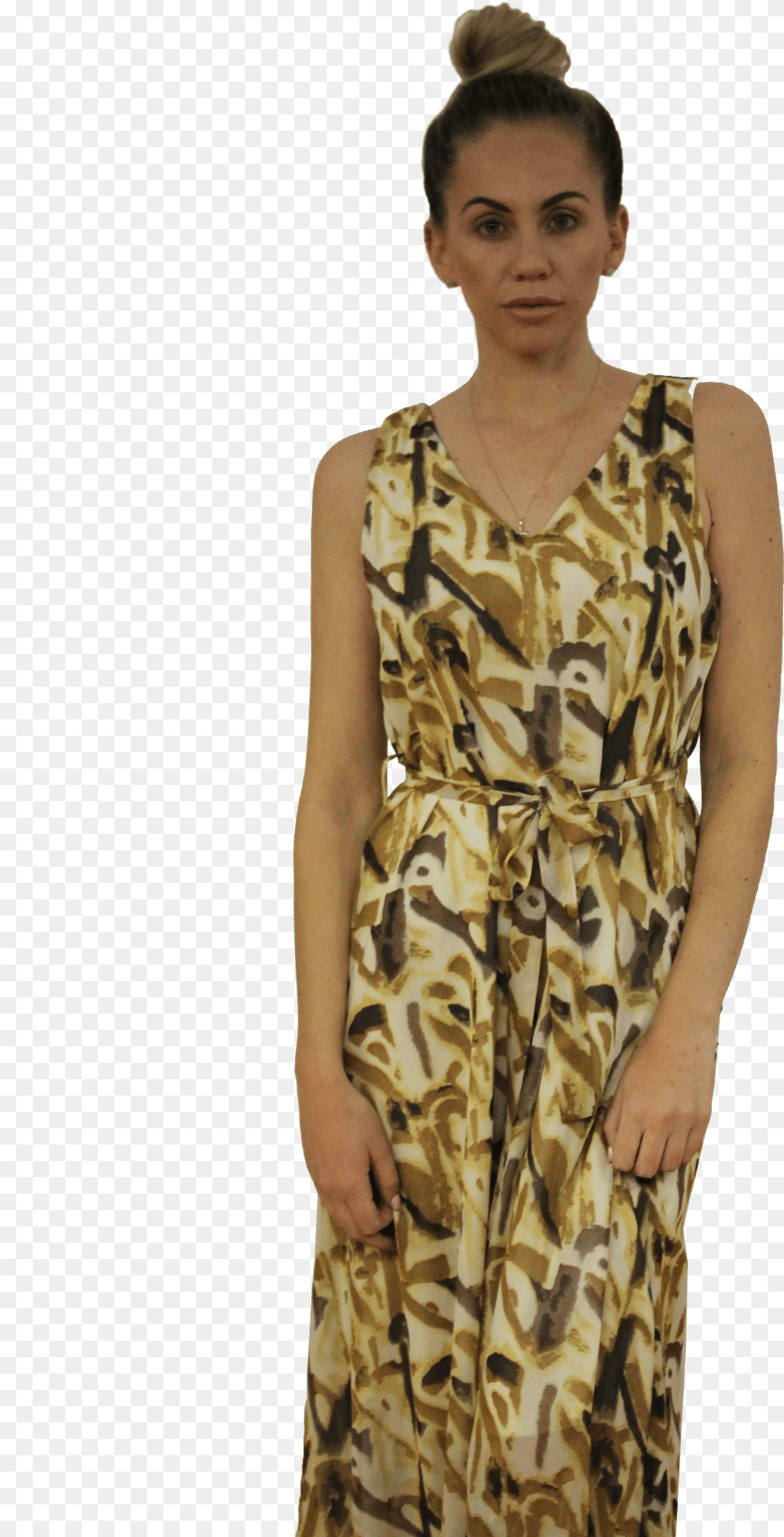 Leopard Print Dress Girl Free Png