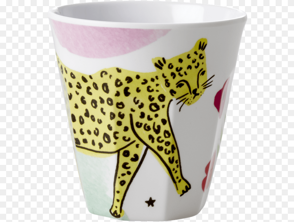 Leopard Print Melamine Cup Rice Dk Mug, Art, Porcelain, Pottery Free Png Download