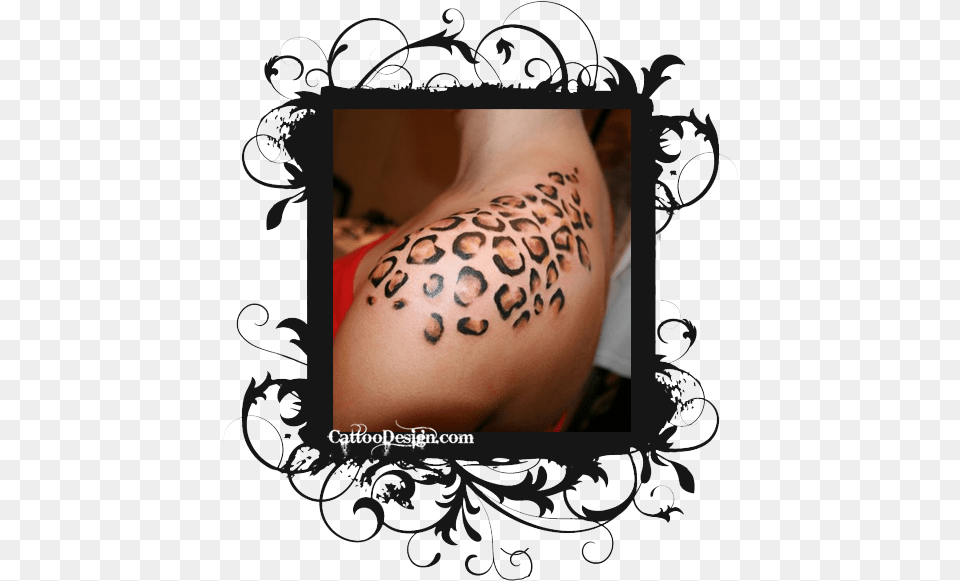 Leopard Print Shoulder Tattoos Photo Leopard Print Tattoo Temporary, Person, Skin Png