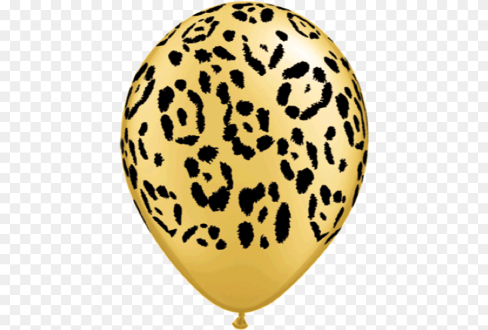 Leopard Spots 11r Gold Cheetah Print Balloons, Balloon, Face, Head, Person Png