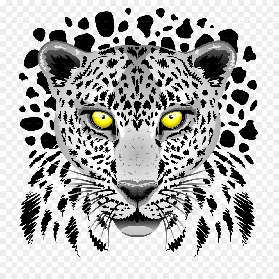 Leopard With Yellow Eyes Free Transparent Png