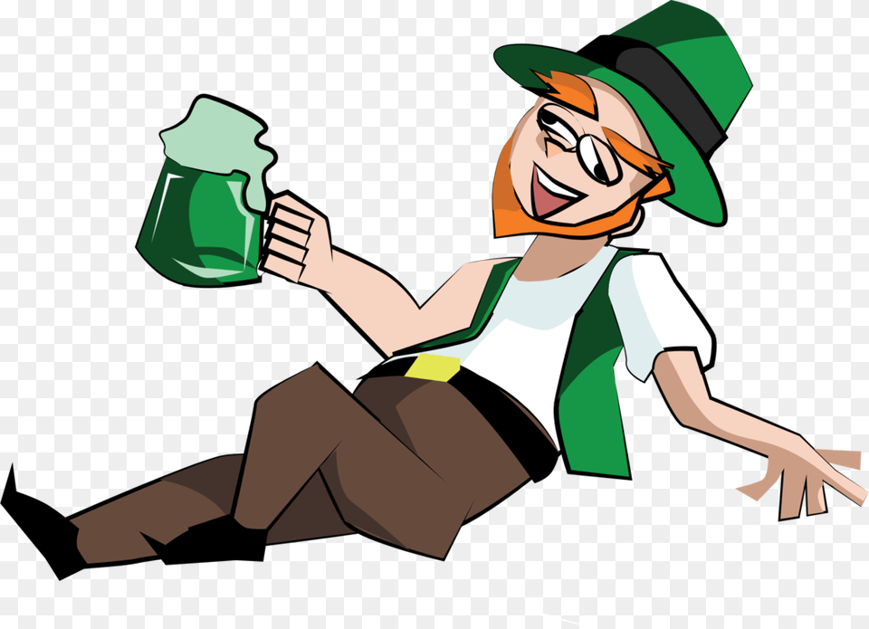 Leprechaun Alcohol Intoxication Saint Patricks Day Alcoholic, Adult, Female, Person, Woman Png