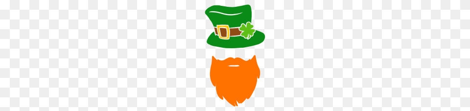 Leprechaun Beard Green Top Hat Shamrock St Patrick, Clothing, Baby, Person Png