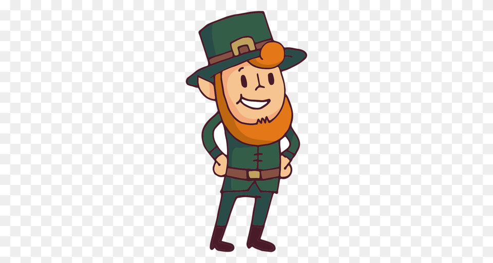 Leprechaun Hands On Chest Cartoon, Baby, Person, Clothing, Hat Png Image