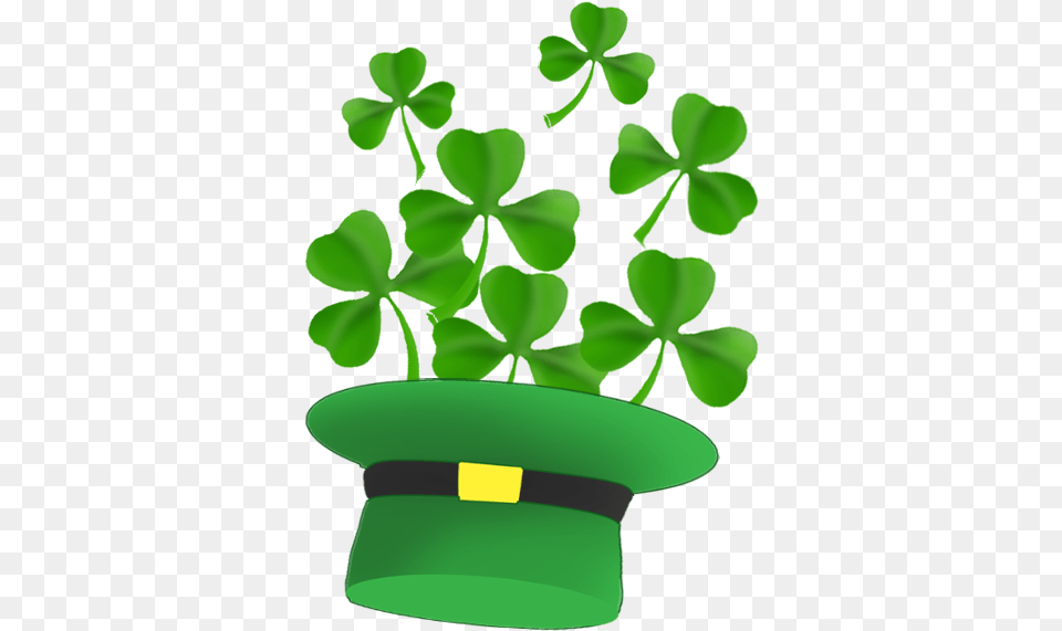 Leprechaun Hat And St, Green, Pottery, Potted Plant, Planter Free Png