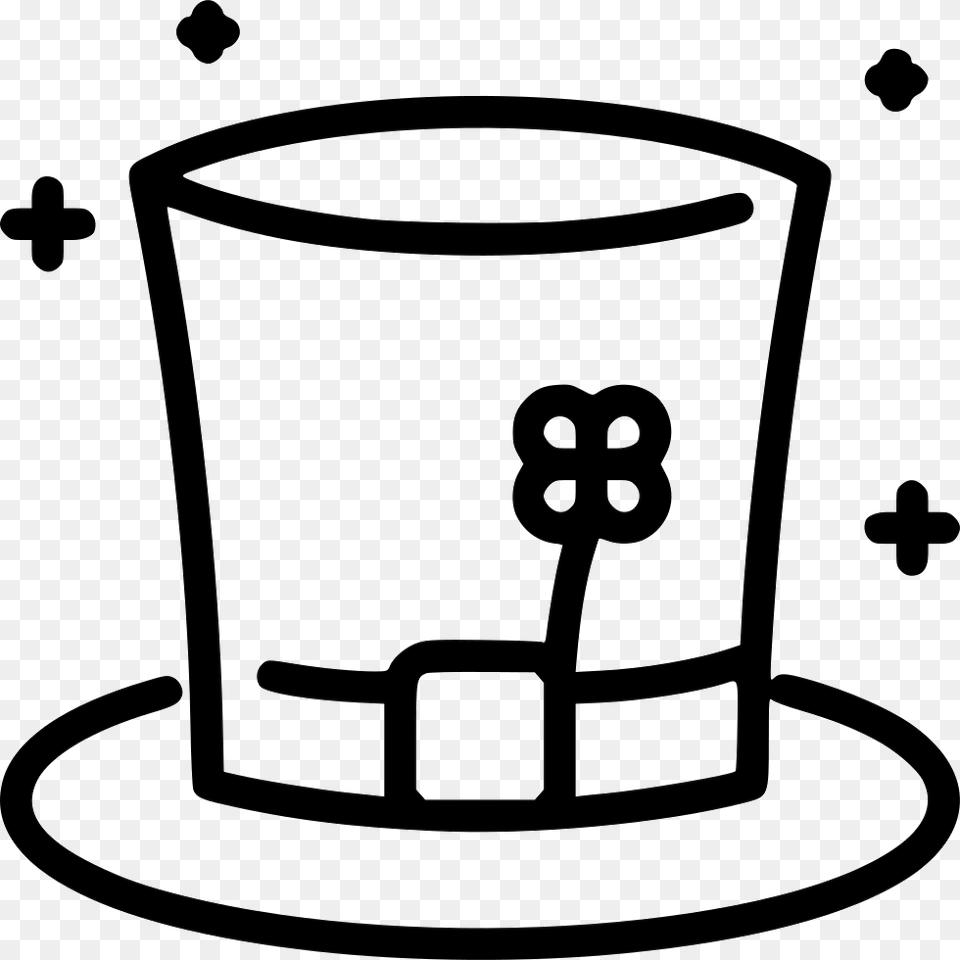Leprechaun Hat Icon Download, Stencil, Cup Free Transparent Png
