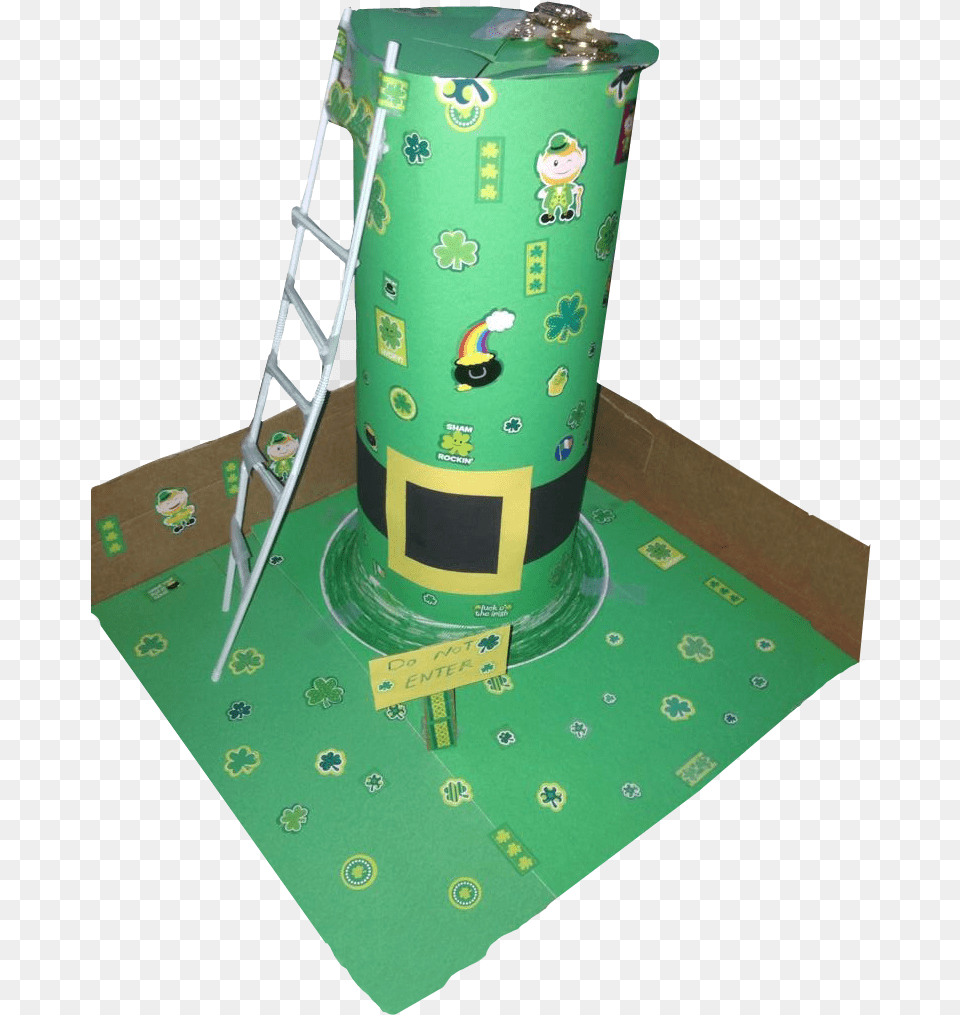 Leprechaun Hat Trap Made With An Oatmeal Container St Patrick39s Day Trap, Can, Tin Png