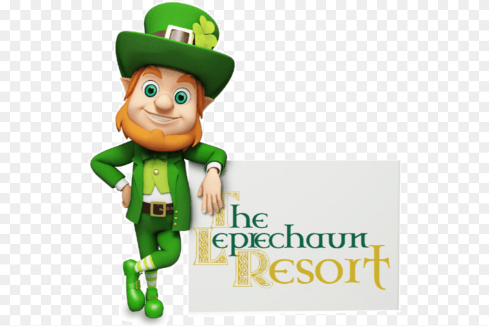 Leprechaun Holding Sign, Elf, Green, Baby, Person Free Png Download