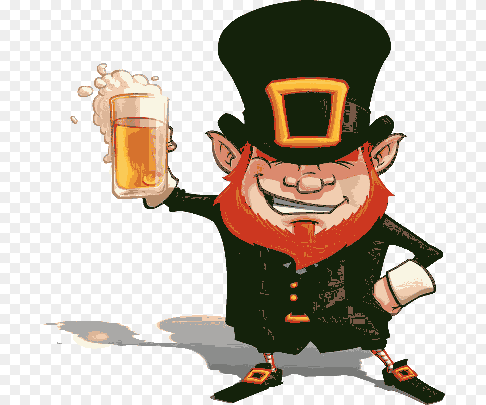 Leprechaun Napkins Cheeky Leprechaun, Alcohol, Beer, Beverage, Glass Png Image