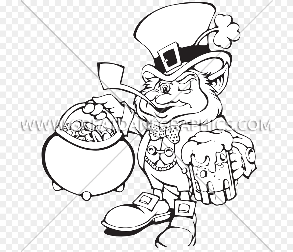 Leprechaun Pot Of Gold Production Ready Artwork For T Fictional Character, Cutlery, Publication, Book, Comics Png