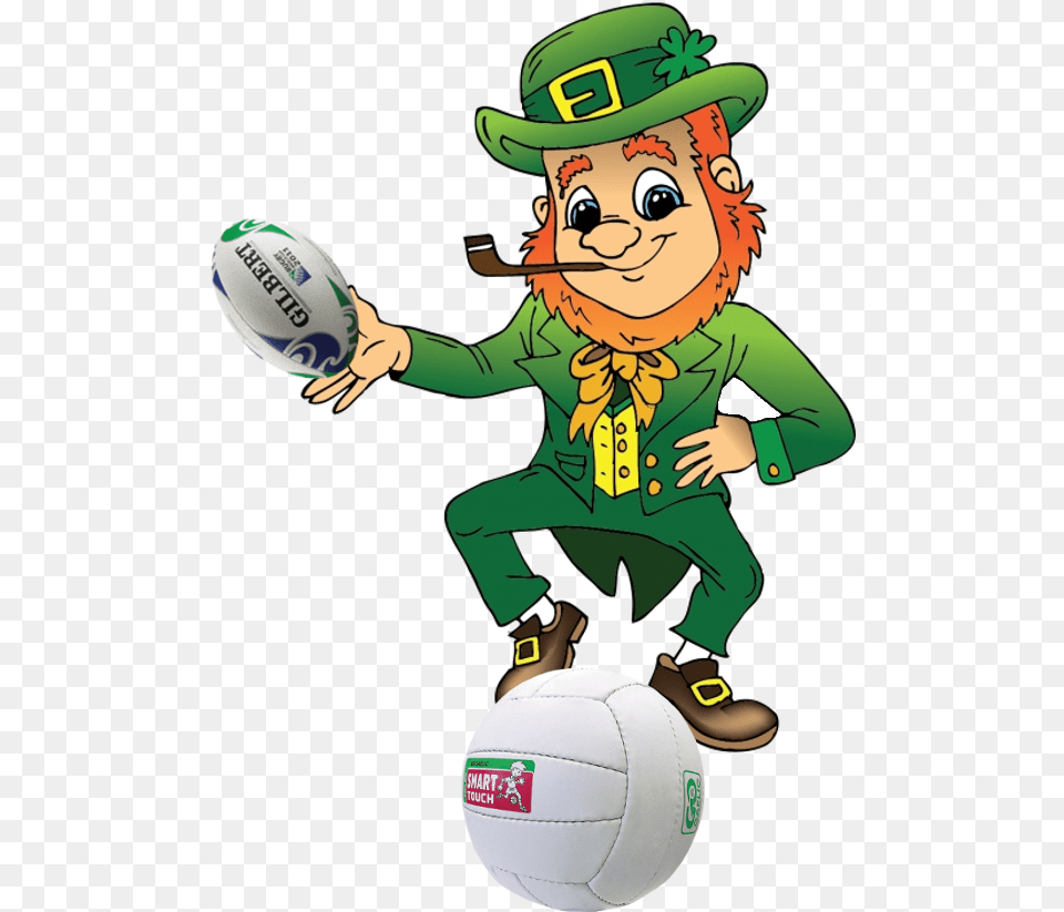 Leprechaun St Patrickquots Day Cartoon Saint Patricks Day, Sport, Ball, Rugby Ball, Rugby Png