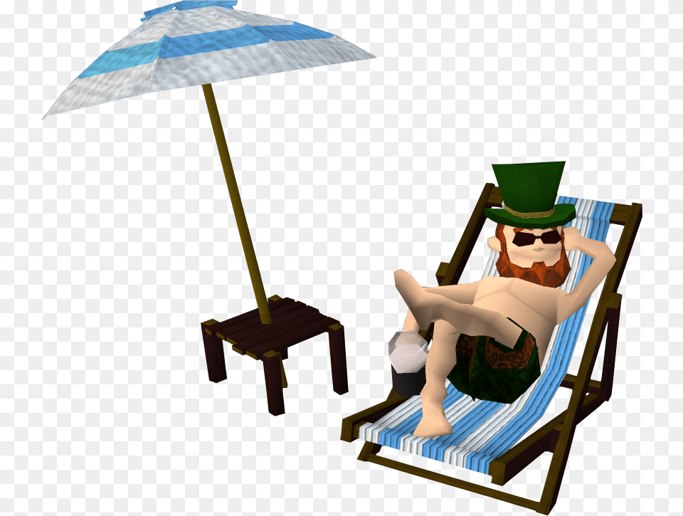 Leprechaun Sunbathing, Chair, Furniture, Adult, Female Free Png Download