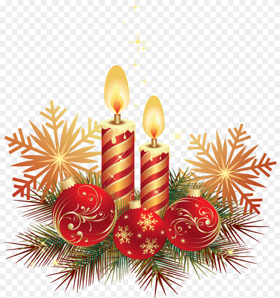 Les Bougies De Noel M Chali Re Akia New Year Decoration, Festival, Candle, Cross, Symbol Free Png