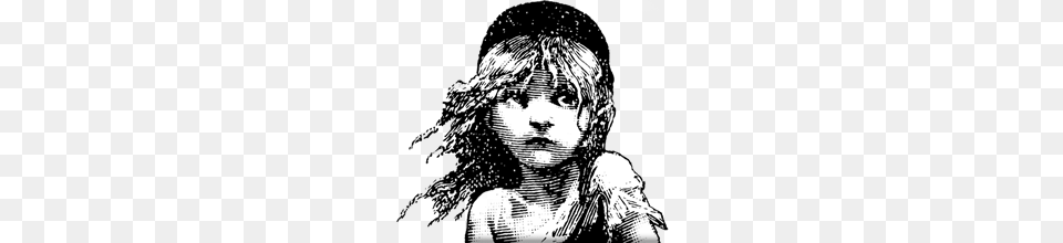 Les Miserables Logo Girl, Book, Comics, Publication, Child Free Transparent Png