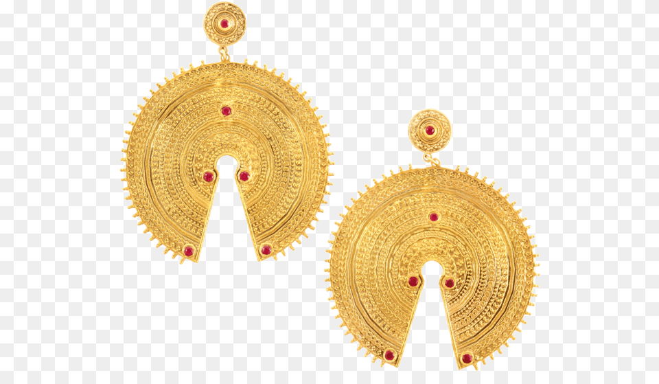 Les Muses Bm Prerna Jewellery Jaya Ruby Min, Accessories, Earring, Gold, Jewelry Free Transparent Png