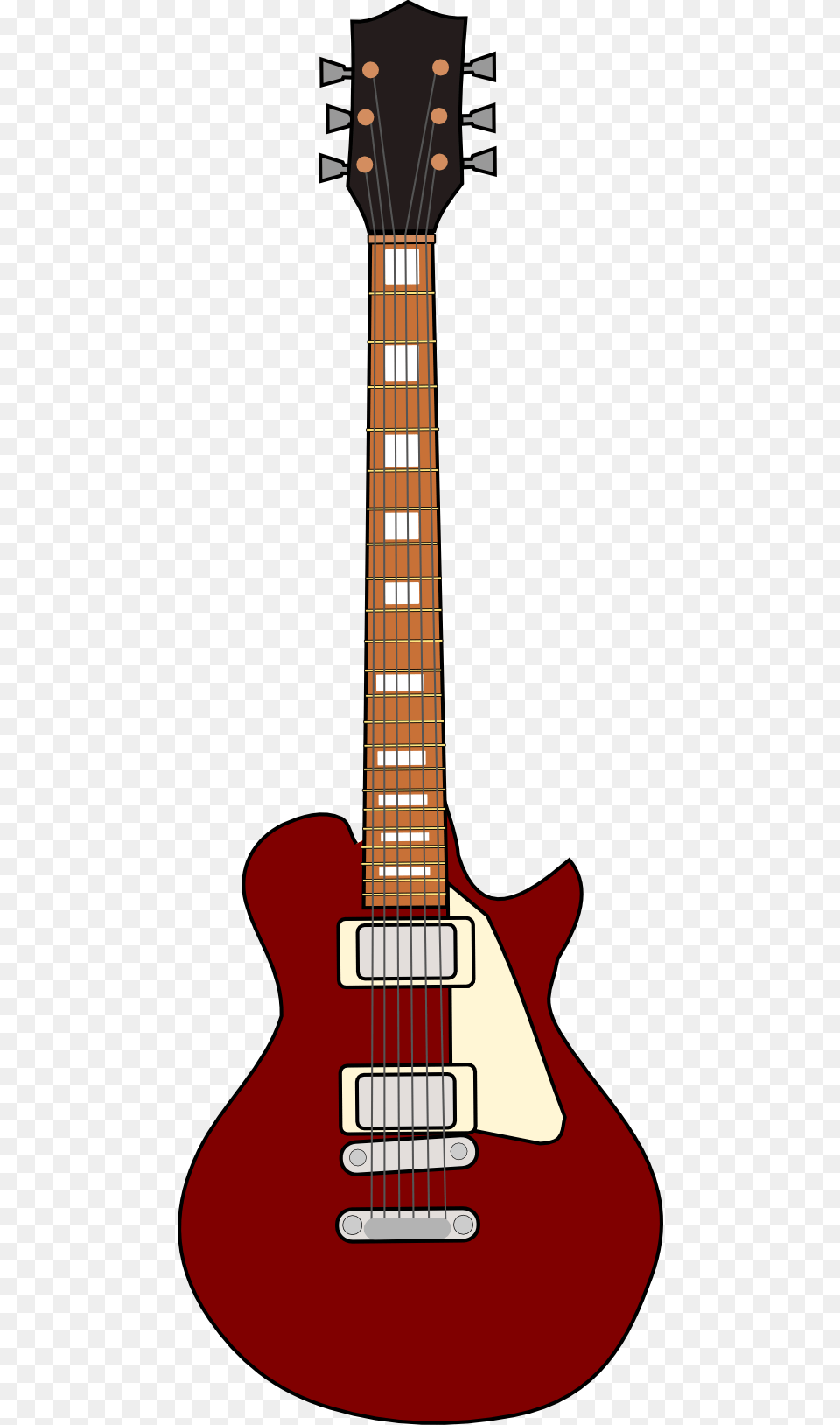 Les Paul Guitar Clip Art, Musical Instrument, Bass Guitar, Electric Guitar Free Png