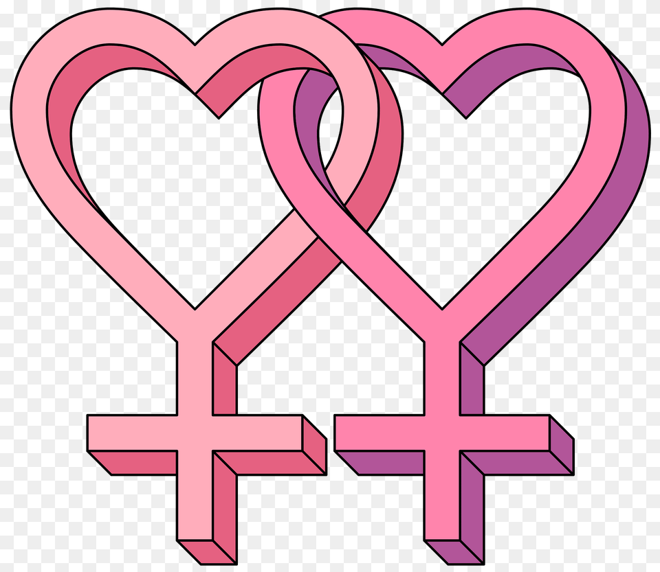 Lesbian Hearts Symbol 3d Clipart, Purple, Heart, Dynamite, Weapon Png