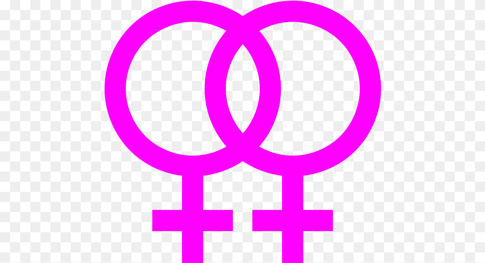Lesbian Symbol, Purple, Cross Png
