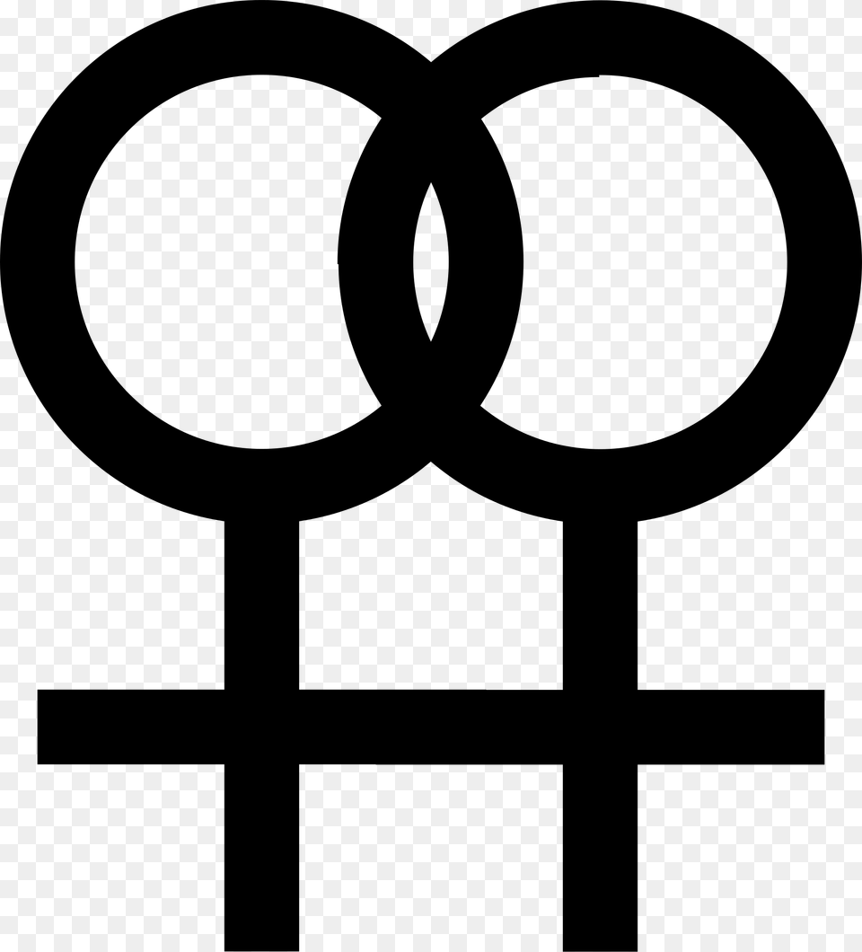 Lesbian Symbol Lesbian Symbol, Gray Png Image