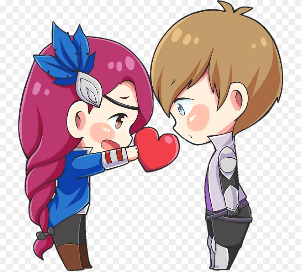 Lesly Gusion Love Cute Chibi Couple Ml Mlbb Hero Mobile Legends Love, Baby, Person, Face, Head Png