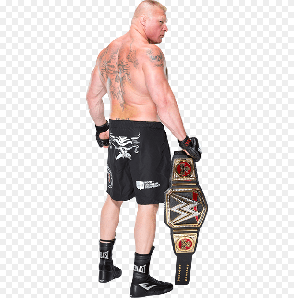 Lesnar Brock Lesnar Wwe World Heavyweight Champion Wwe Brock Lesnar Championship, Tattoo, Clothing, Skin, Shorts Free Png Download