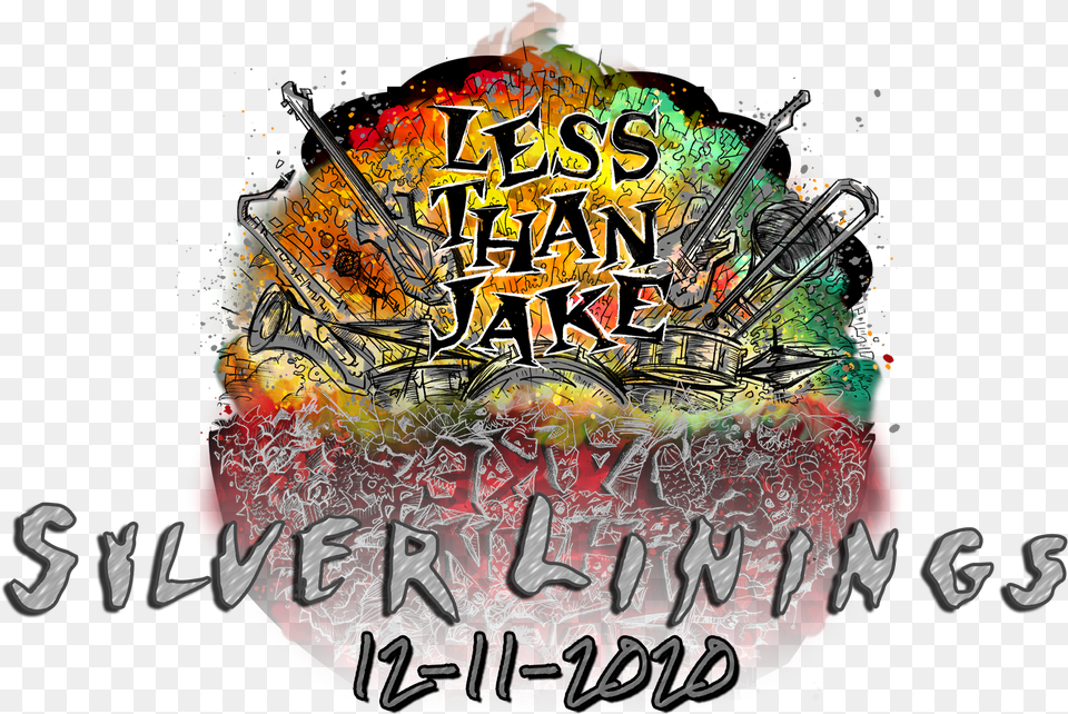 Less Than Jake Silver Linings Messy, Advertisement, Poster Free Transparent Png