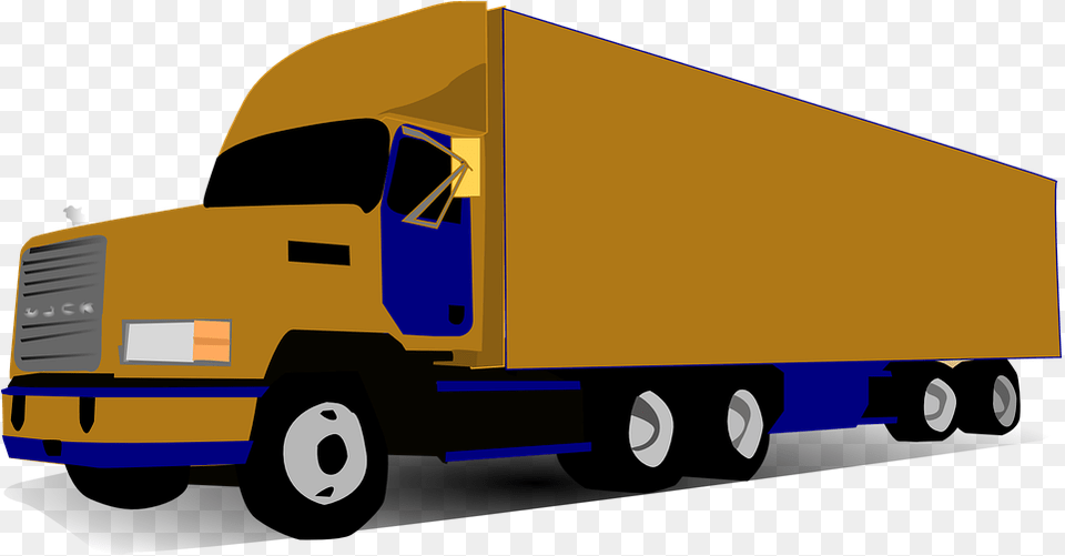 Less Than Truckload Ltl Shipping 18 Wheeler Clip Art, Moving Van, Trailer Truck, Transportation, Truck Free Png