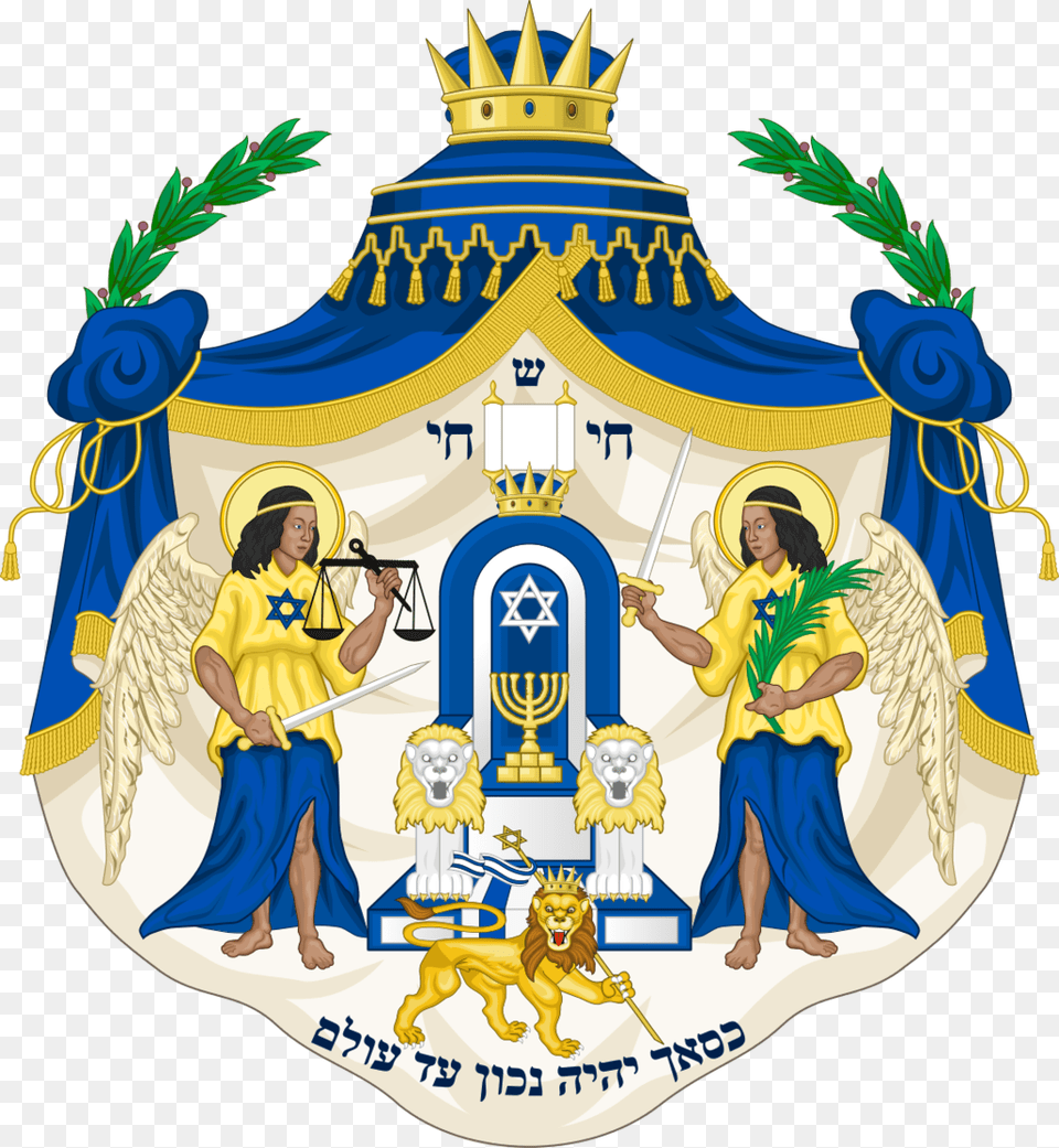 Lesser Arms Of The Reunited Kingdom Of Israel By Thasiloron Da6fulk Kingdom Of Israel Flag, Adult, Person, Female, Woman Free Transparent Png