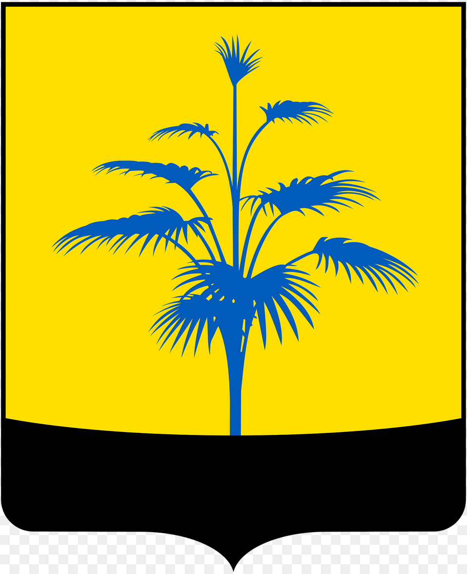 Lesser Coat Of Arms Of Donetsk Oblast Without Crown Clipart, Palm Tree, Plant, Tree, Art Png Image