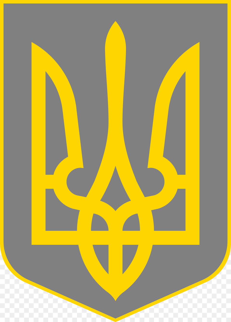 Lesser Coat Of Arms Of Grey Ukraine Clipart, Weapon, Trident Png Image