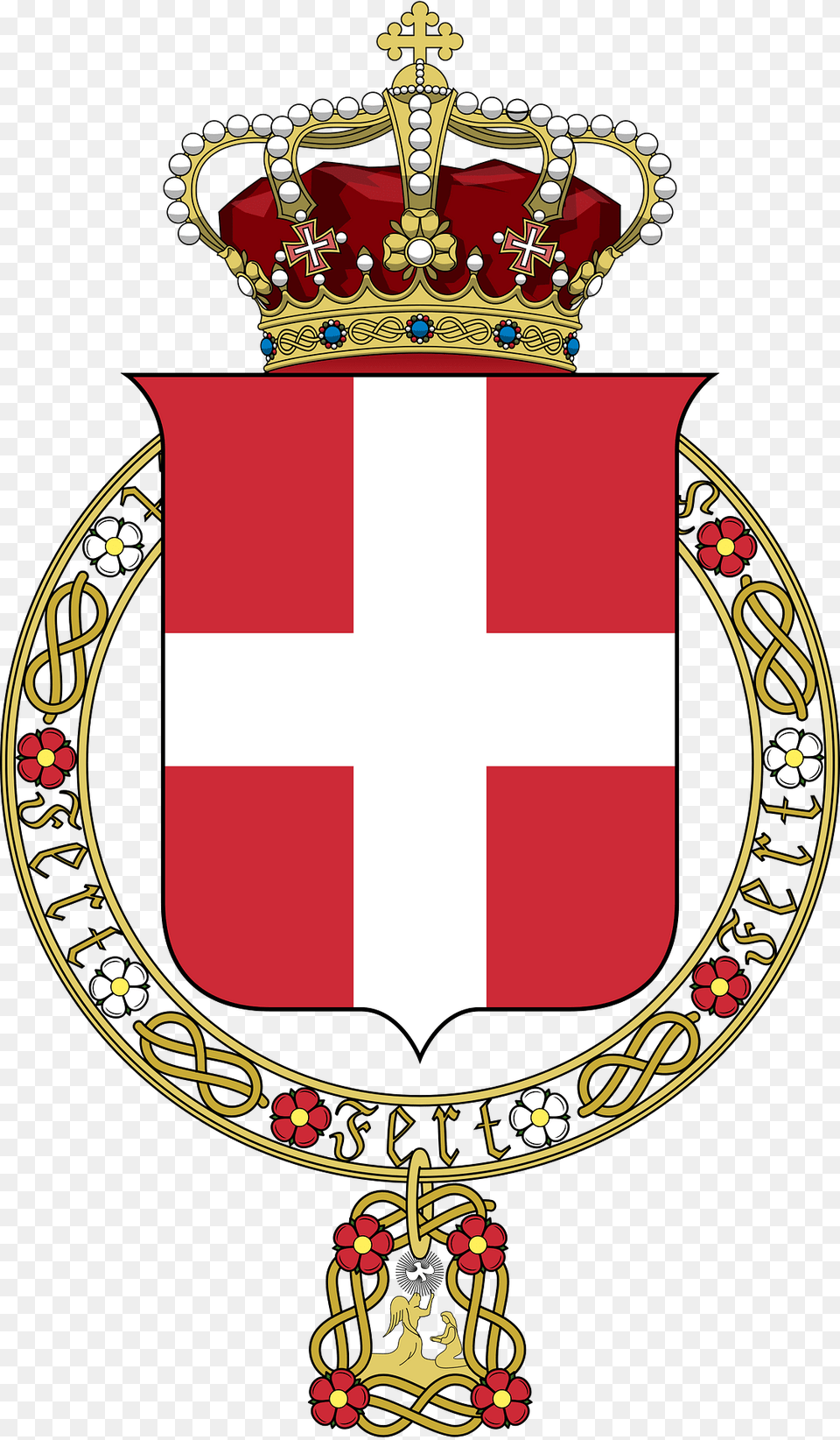 Lesser Coat Of Arms Of The Kingdom Of Italy 1890 Clipart, Logo, Symbol Free Transparent Png