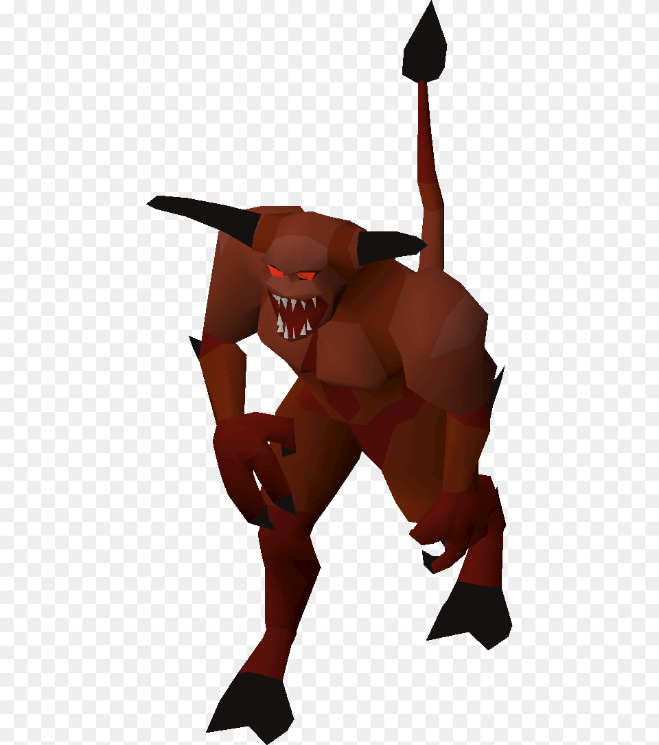 Lesser Demon Osrs Model, Art, Person, Mortar Shell, Weapon Free Png Download