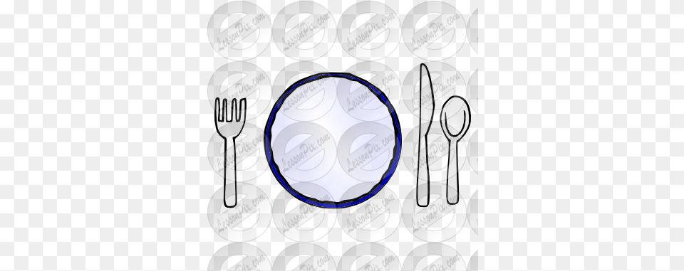Lessonpix Mobile Circle, Cutlery, Fork, Spoon, Disk Png Image