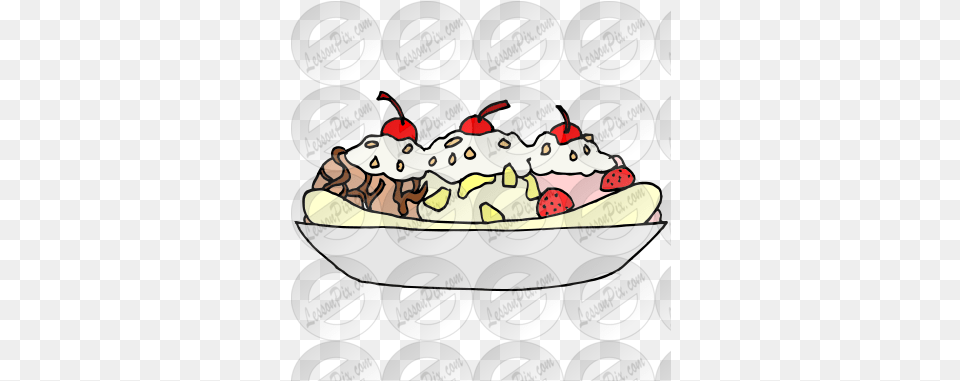 Lessonpix Mobile Funnel Cake, Cream, Dessert, Food, Ice Cream Free Png Download