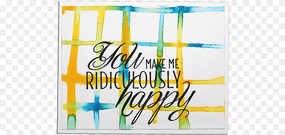 Let It Run Watercolor Technique By Understand Blue Blog, Text, Handwriting, Calligraphy Free Png