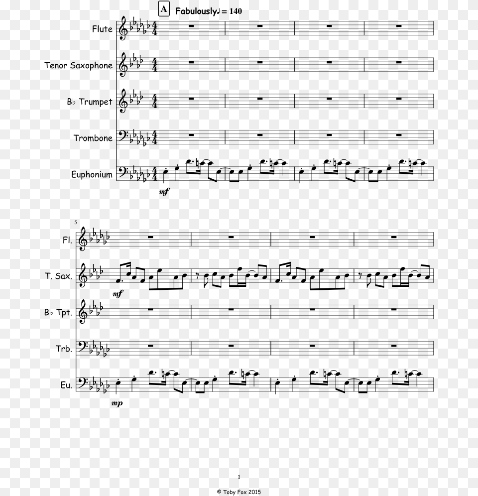 Let It Snow Alto Sax Sheet Music, Gray Free Png Download