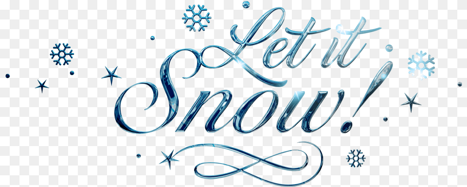 Let It Snow Calligraphy, Outdoors, Nature, Handwriting, Text Free Png Download