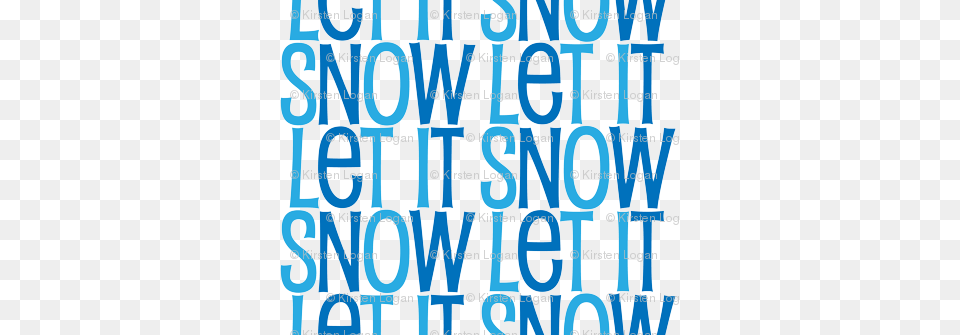 Let It Snow Cute Winter Text Pattern With Different Printing, Alphabet, Publication, Gas Pump, Machine Png Image