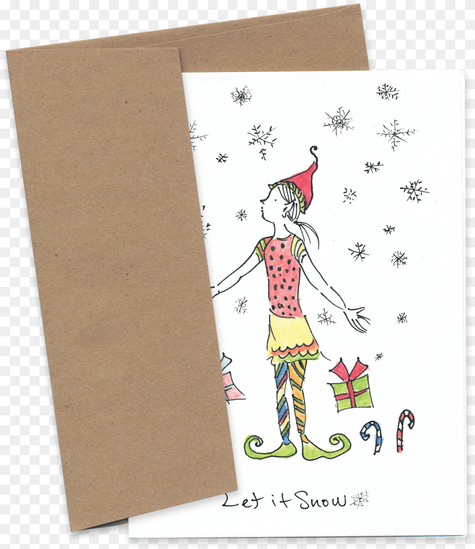 Let It Snow Paper, Envelope, Greeting Card, Mail, Person Png Image