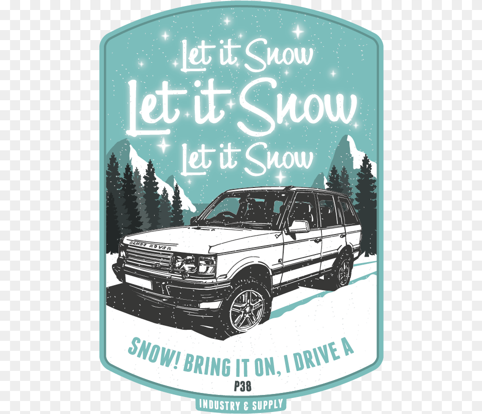 Let It Snow Range Rover, Advertisement, Poster, Car, Transportation Free Transparent Png