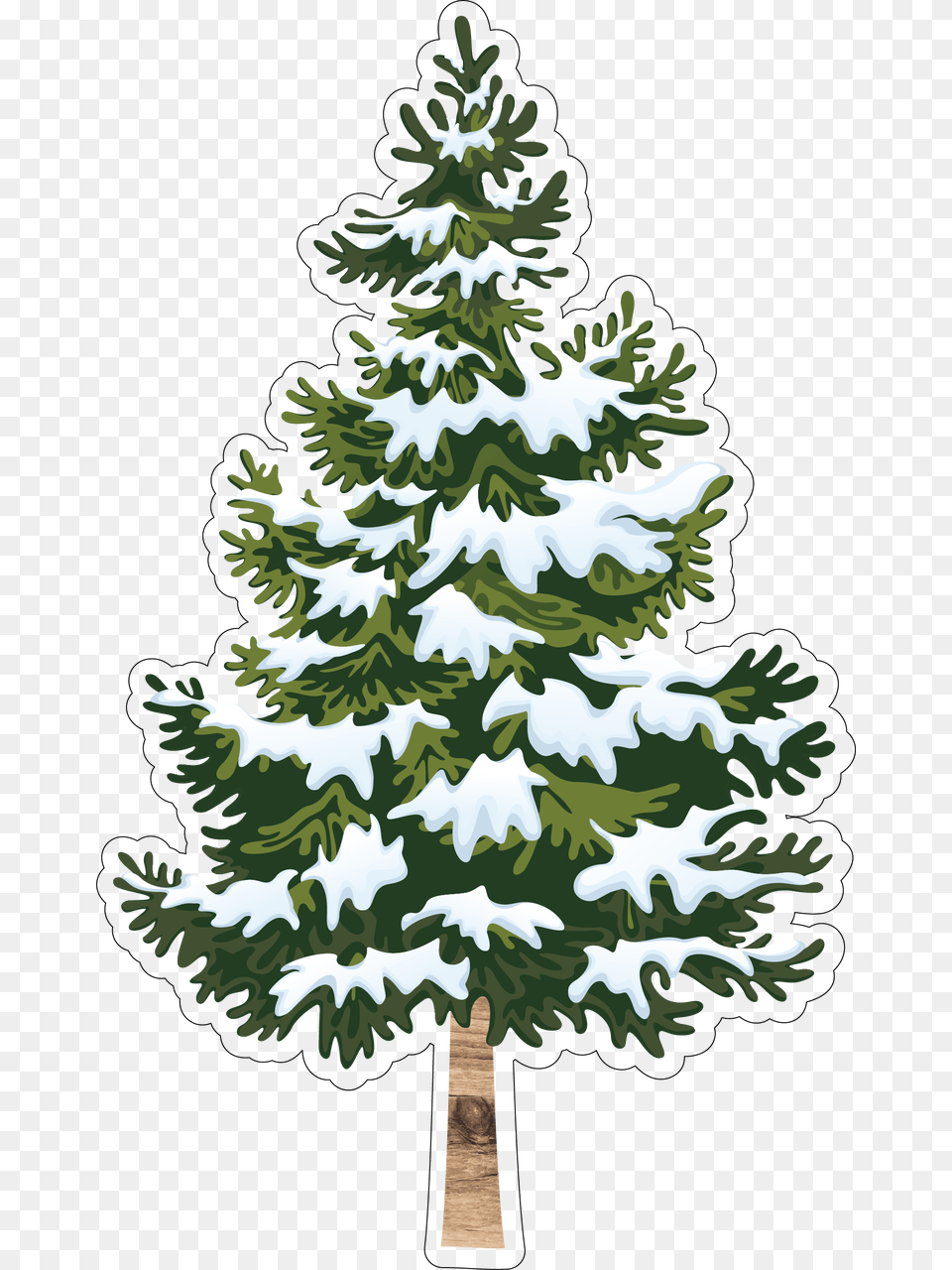 Let It Snow Tree Print Amp Cut File Fir Tree Christmas Vector, Pine, Plant, Conifer Free Png Download
