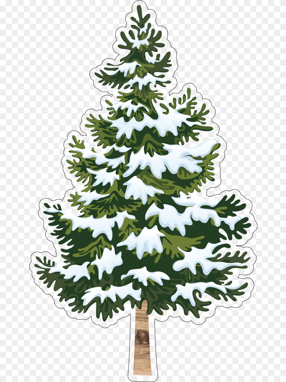 Let It Snow Tree Print U0026 Cut File Snow Tree Vector, Fir, Pine, Plant, Conifer Free Png Download