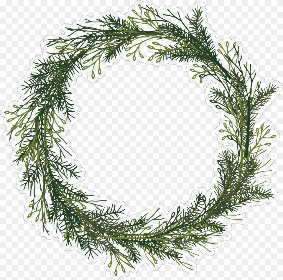 Let It Snow Wreath Print Amp Cut File, Plant, Tree Png Image