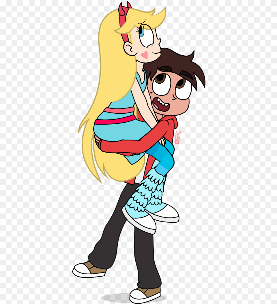 Let Marco Carrying Star Be Your Aesthetic Star Butterfly Marco, Book, Comics, Publication, Person Free Transparent Png